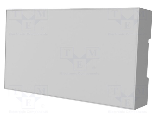 Enclosure: for DIN rail mounting; ABS + PC; grey