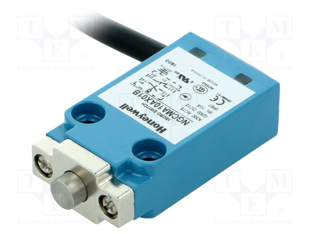 Limit switch; plunger; NO + NC; 10A; max.240VAC; max.250VDC; IP67
