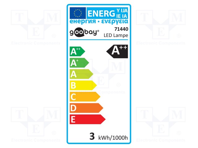 LED lamp; warm white; G9; 230VAC; 200lm; 2.2W; 300°; 2700K