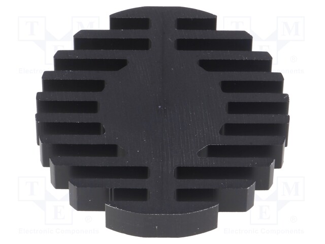 Heatsink; LED; Ø: 60mm; H: 10mm; 2.1K/W; Colour: black