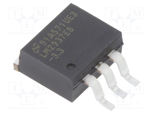 IC: voltage regulator; LDO,fixed; 3.3V; 0.5A; TO263-3; SMD