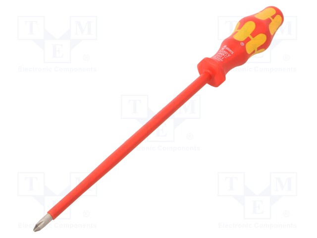 Screwdriver; insulated; Phillips; PH2; Blade length: 200mm