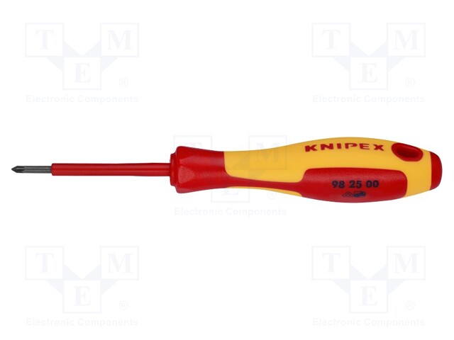 Screwdriver; insulated; Pozidriv®; PZ0; Blade length: 60mm; 1kVAC