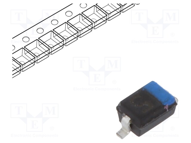 Diode: Schottky rectifying; SMD; 30V; 0.2A; SOD323; 230mW