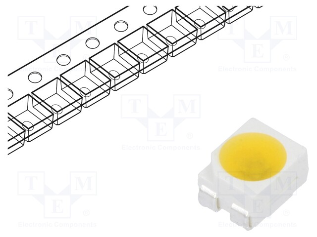 CRLED; SMD; 3528,PLCC4; white warm; 1600mcd; 120°; 18mA; 5.5÷20V