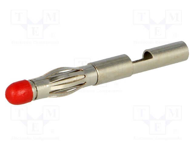 Plug; 4mm banana; Max.wire diam: 2.8mm; Overall len: 35.5mm