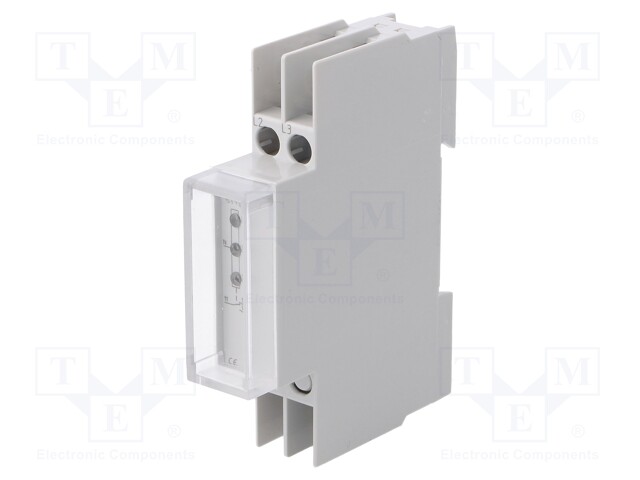 Module: voltage monitoring relay; phase failure; DIN; SPDT