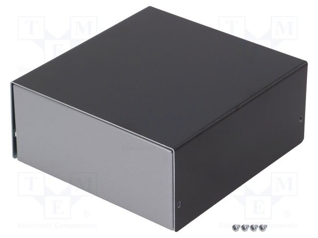 Enclosure: with panel; X: 153mm; Y: 160mm; Z: 69mm; aluminium; silver