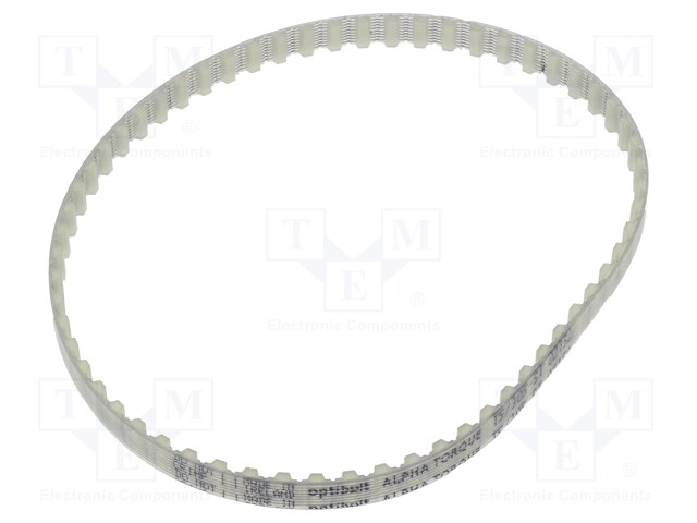 Timing belt; T5; W: 6mm; H: 2.2mm; Lw: 305mm; Tooth height: 1.2mm