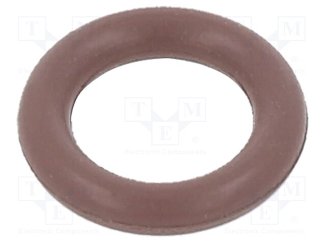 O-ring gasket; FPM; D: 1.5mm; Øint: 5mm; brown; -20÷200°C