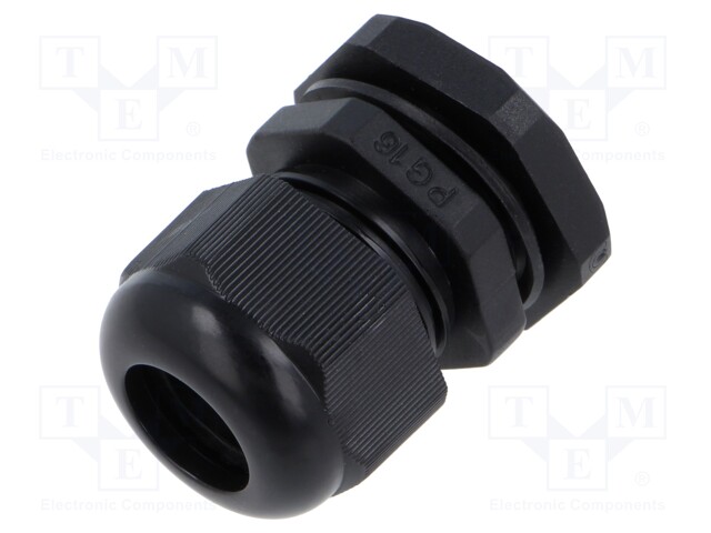 Cable gland; PG16; polyamide; black