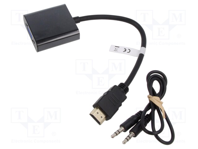 Adapter; HDCP,HDMI 1.3; 0.15m; black