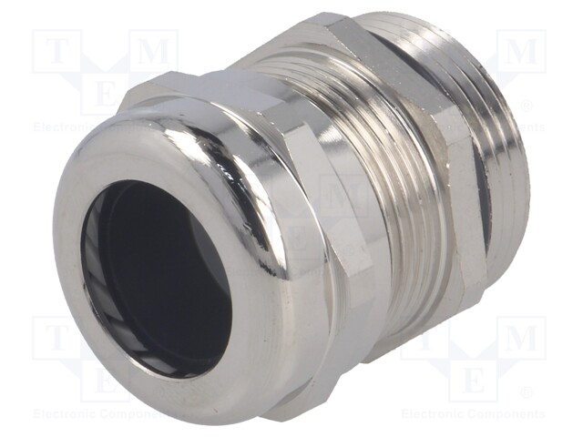 Cable gland; PG21; IP68; Mat: brass; Body plating: nickel