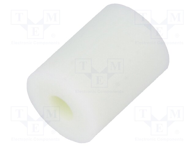 Spacer sleeve; cylindrical; polyamide; L: 6.4mm; Øout: 4.8mm