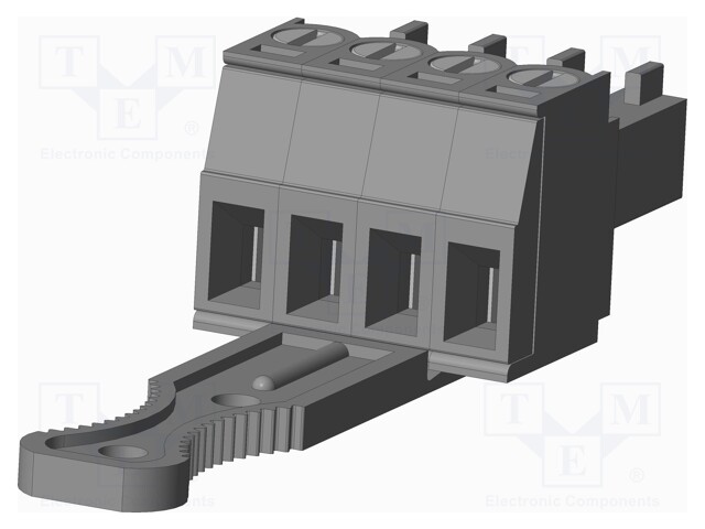 Connector: pluggable terminal block; plug; female; straight; grey