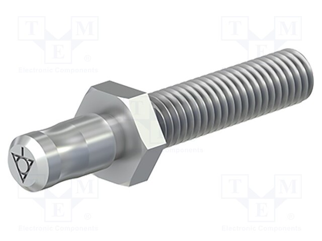 Connector: plug; 6mm banana; Connection: M6,screw; 40mm