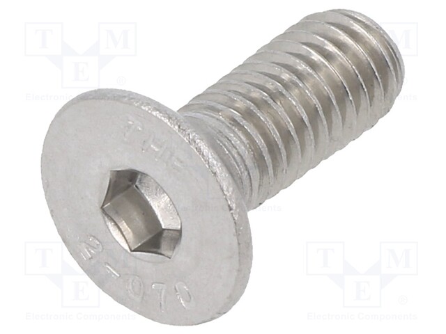 Screw; M6x16; DIN: 7991; Head: countersunk; imbus; HEX 4mm