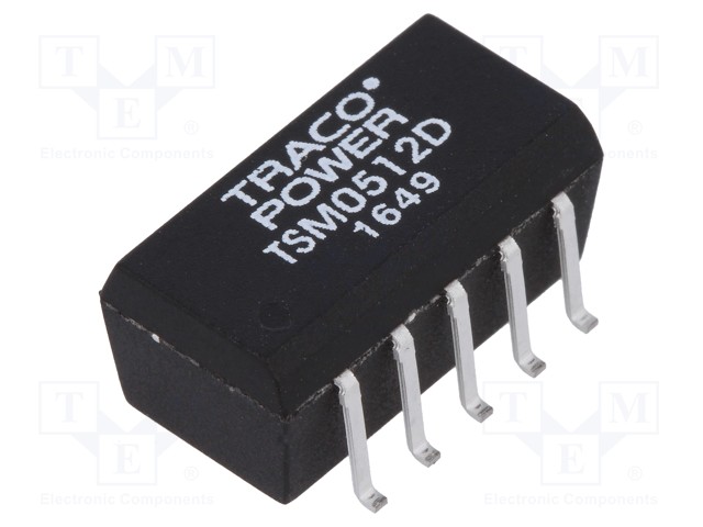 Converter: DC/DC; 1W; Uin: 4.5÷5.5V; Uout: 12VDC; Uout2: -12VDC; SMD