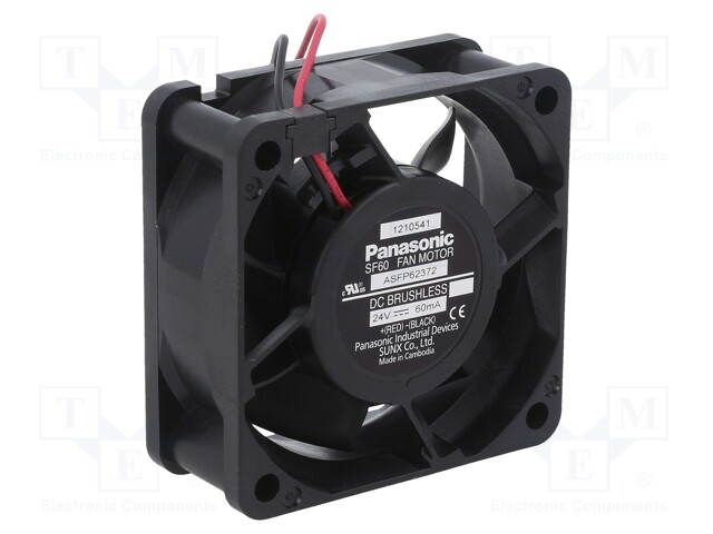 Fan: DC; axial; 24VDC