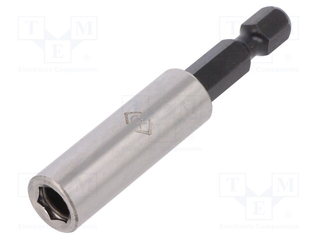 Holders for screwdriver bits; Socket: 1/4"; Overall len: 60mm