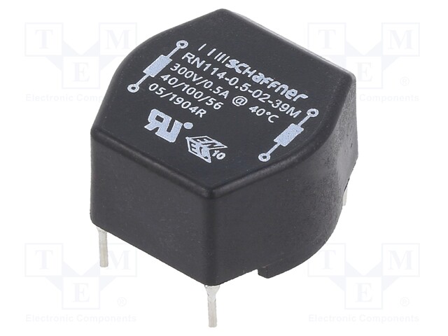 Inductor: wire with current compensation; THT; 39mH; 500mA; 830mΩ