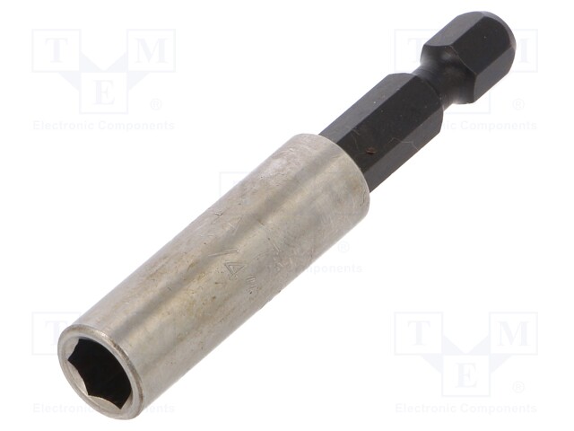 Holders for screwdriver bits; Socket: 1/4"; Overall len: 58mm