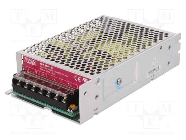 Power supply: switched-mode; modular; 150W; 24VDC; 160x98.3x38mm
