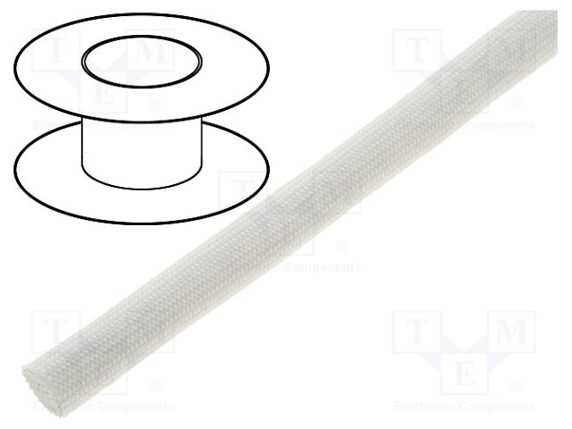 Insulating tube; Mat: glass fibre coated  with silicone rubber