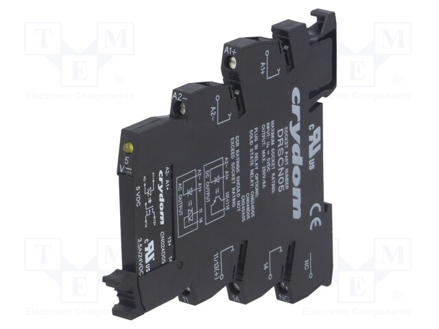 Relay: solid state; Ucntrl: 5VDC; 3.5A; max.24VDC; DIN; -25÷60°C