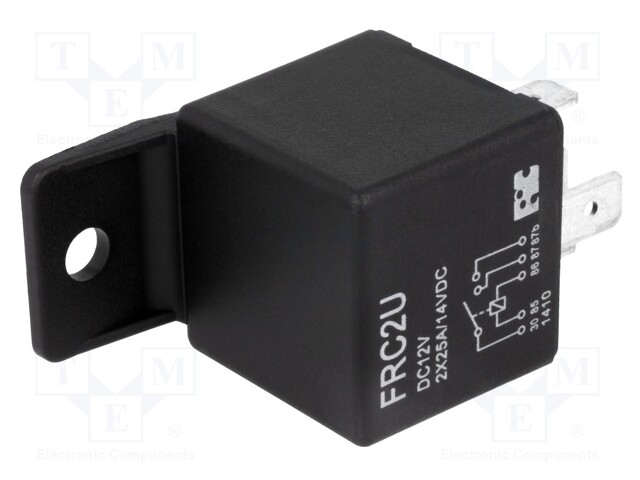 Relay: electromagnetic; SPST x2; Ucoil: 12VDC; 50A; automotive; 80Ω