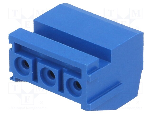Pluggable terminal block; Contacts ph: 5mm; ways: 3; angled 90°