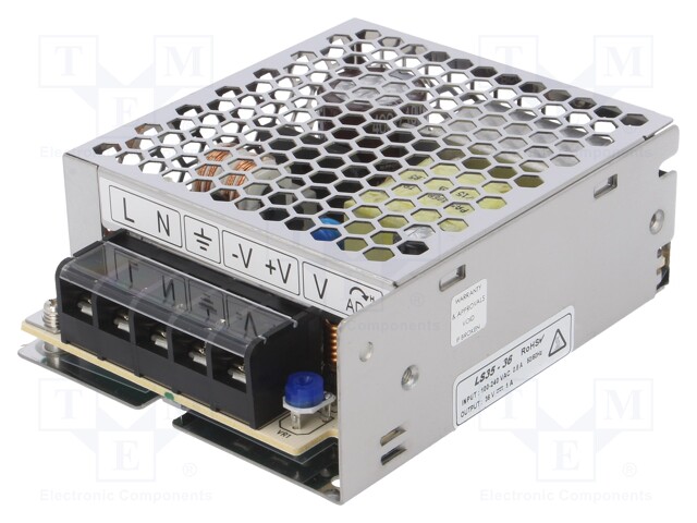 Power supply: industrial; single-channel,universal; 35W; 36VDC