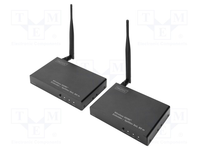 HDMI extender; wireless,HDCP 1.3,HDMI 1.3; black; 80m; 5GHz