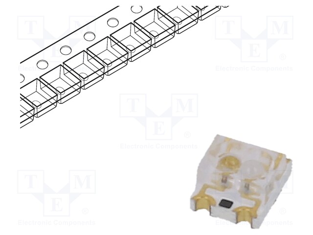 LED; SMD; PLCC4; red/yellow-green; 3x2.5x1.5mm; 60°; 20mA; 60/60mW