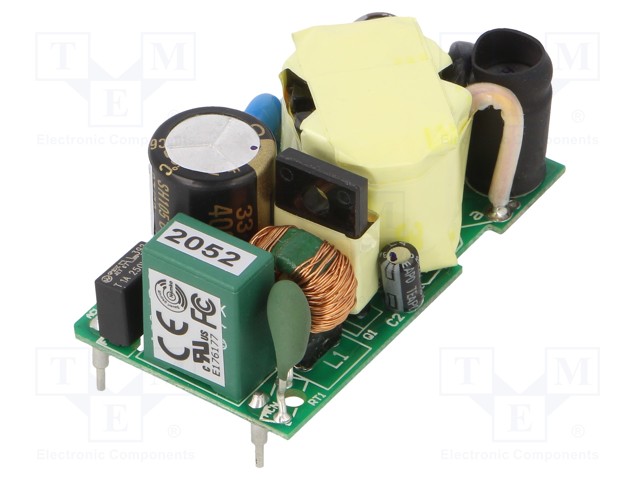 Converter: AC/DC; 25W; Uout: 5VDC; Iout: 4A; 81%; Mounting: PCB; 3kV