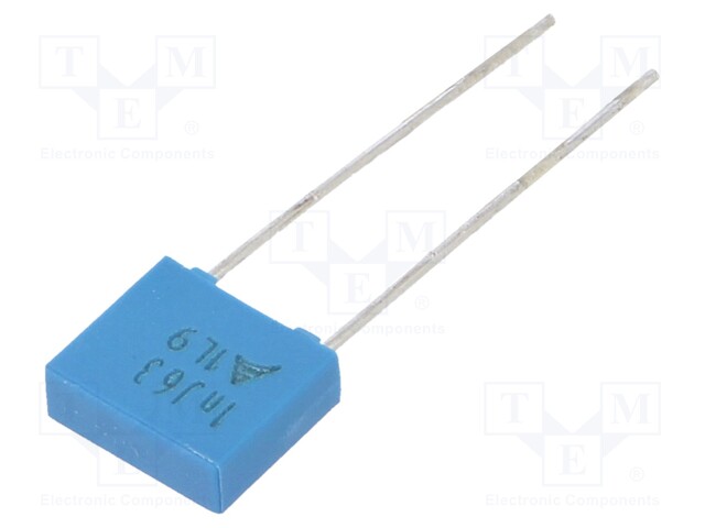 Capacitor: polyester; 1nF; 40VAC; 63VDC; Pitch: 5mm; ±5%; -55÷125°C