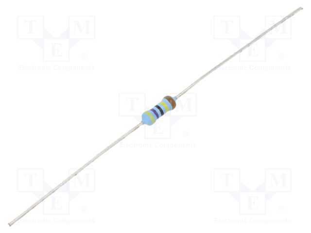 Resistor: thin film; THT; 4.7MΩ; 600mW; ±5%; Ø2.5x6.5mm; 50ppm/°C