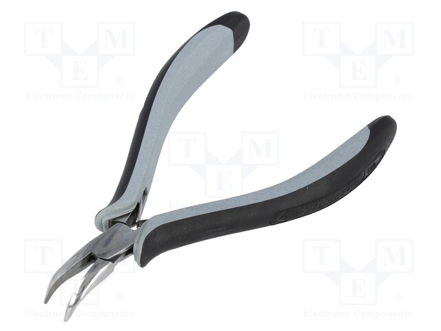 Pliers; curved,half-rounded nose; ESD; Blade length: 25mm