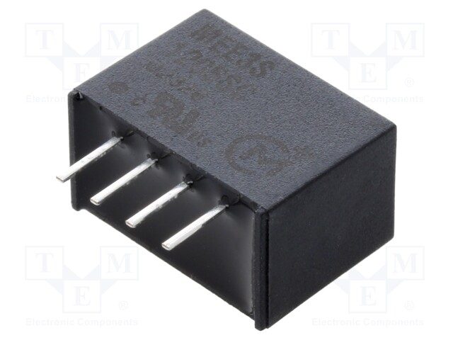 Isolated Board Mount DC/DC Converter, 1kV Isolation, ITE, 1 Output, 3 W, 5 V, 600 mA