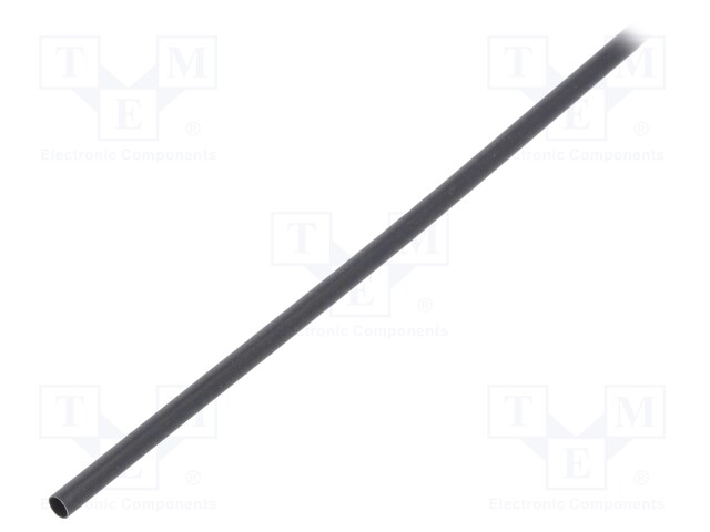 Heat shrink sleeve; flexible; 2: 1; 2.4mm; L: 1.2m; black; 5pcs.