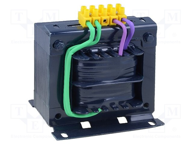 Transformer: mains; 800VA; 500VAC; 24V; Leads: terminal block; IP00