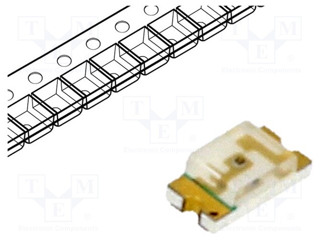 LED; SMD; 1206; green; 18÷71mcd; 3.2x1.6x1.1mm; 130°; 2V; 20mA; 75mW