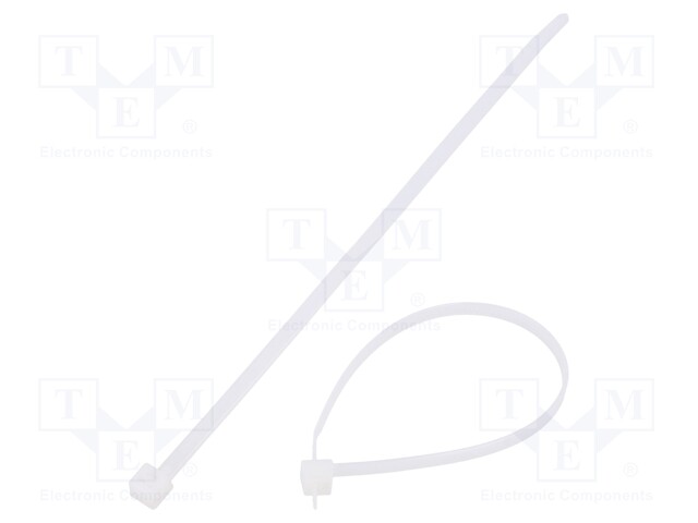 Cable tie; L: 180mm; W: 4mm; polyamide; 180N; natural; Ømax: 40mm