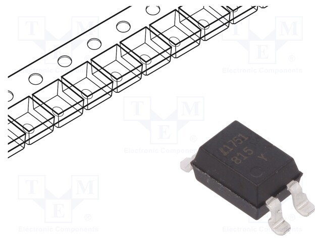 Optocoupler; SMD; Channels: 1; Out: Darlington; Uinsul: 5kV; Uce: 35V