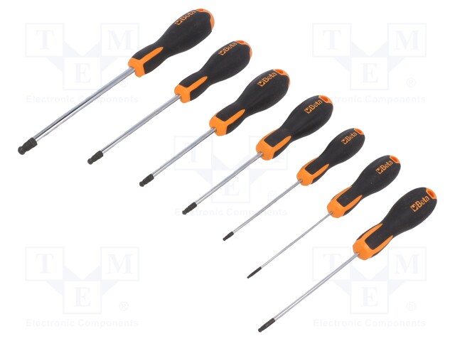 Kit: screwdrivers; Pcs: 7; Allen hex key; EVOX