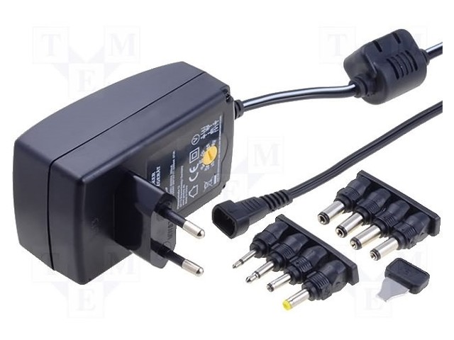 Power supply: switched-mode; 1.5A; Plug: EU; 100÷240VAC; Case: plug