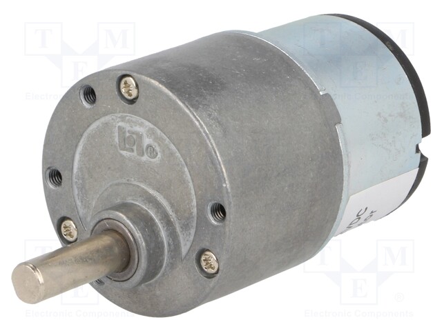 Motor: DC; with gearbox; 3÷12VDC; 500mA; Shaft: D spring; 0.5rpm