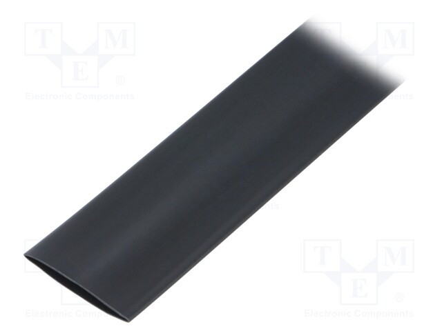 Heat shrink sleeve; flexible; 2: 1; 19mm; L: 10m; black; polyolefine