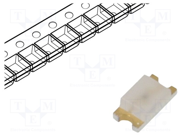 LED; SMD; 1206; orange; 28.5÷90mcd; 3.2x1.6x1.1mm; 170°; 1.9÷2.4V