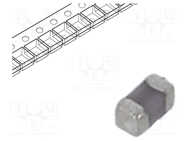 Capacitor: ceramic; 100pF; 50VDC; NP0; ±5%; SMD; 0402